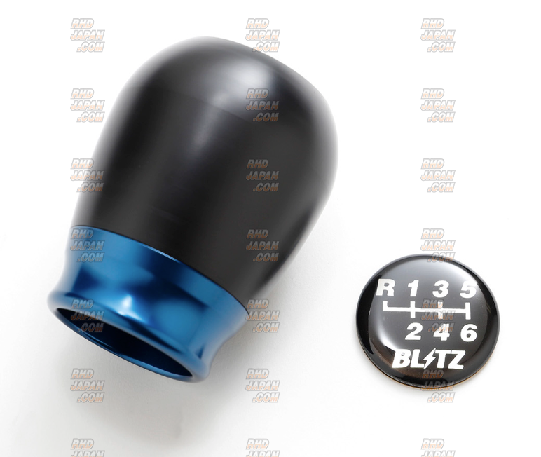Blitz Shift Knob Black Knob X Red Alumite Collar - BRZ ZC6 ZD8 86